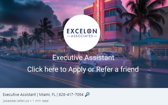 Executive Assistant - Sample Job Description