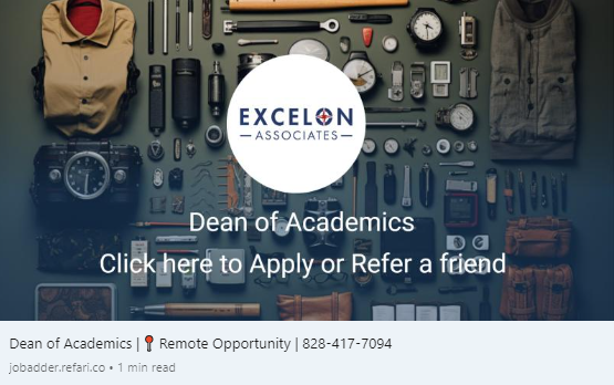 dean of academics sample job description
