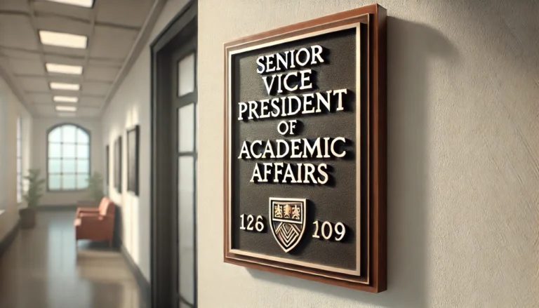 Senior Vice President of Academic Affairs